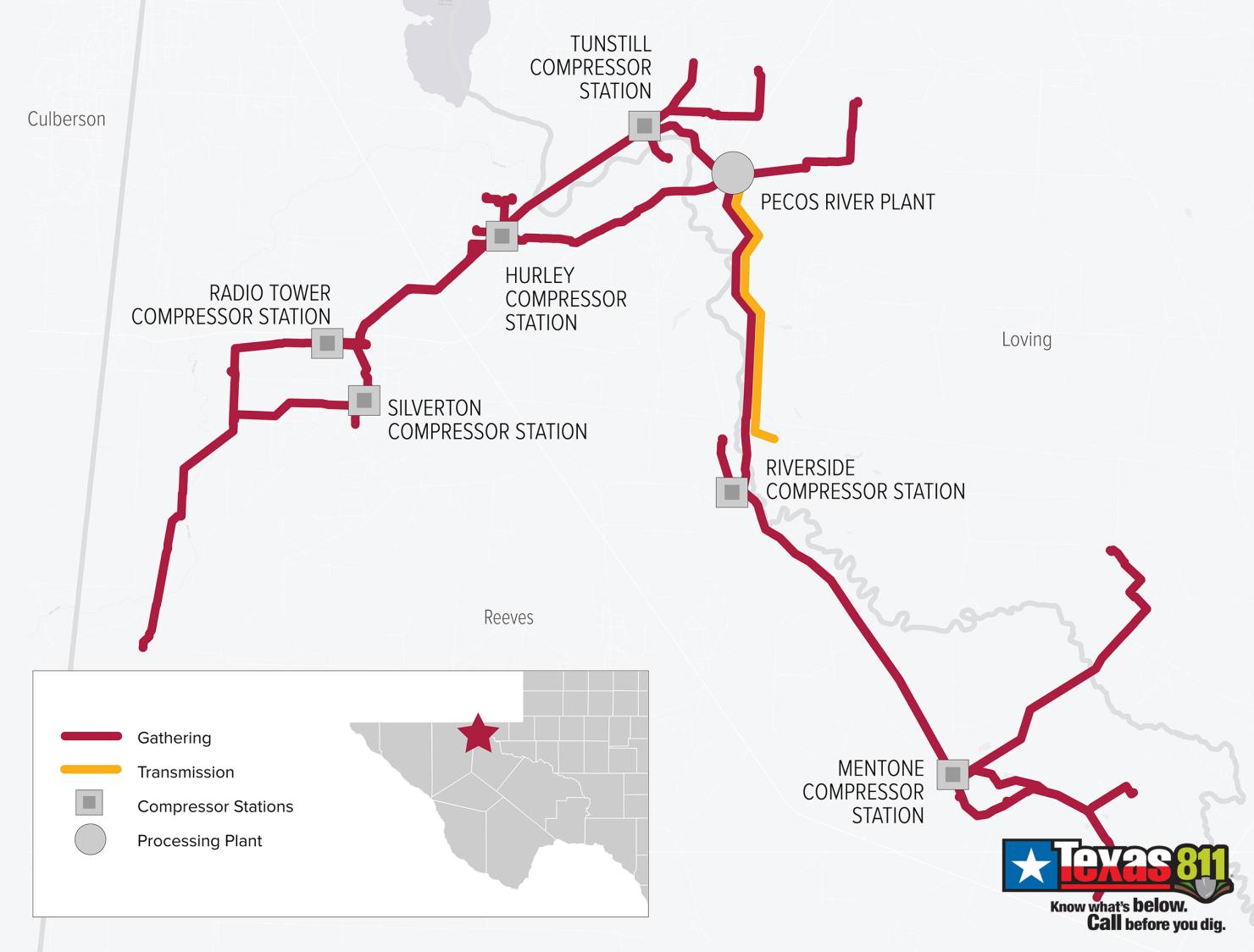 Cardinal operations map